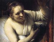 Young Woman in Bed Rembrandt